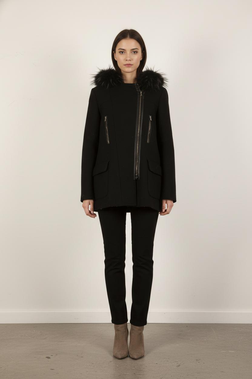 Manteau Noir - Taille S/36
