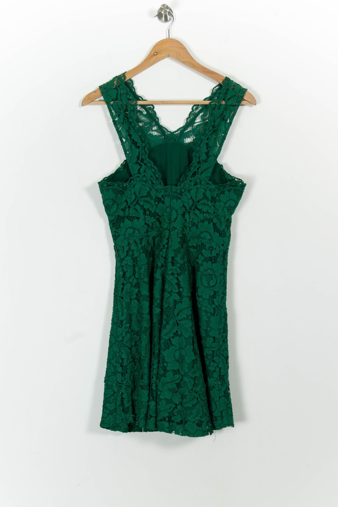 Robe en Dentelle Verte - Taille M/38 de la marque Sandro | PARAD45948 - Vendu par Paradigme - Image 4