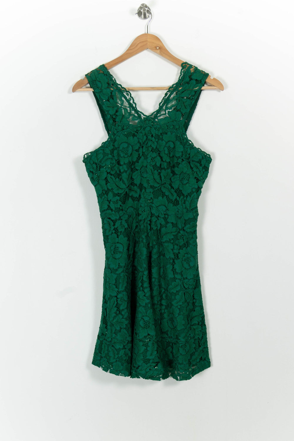 Robe en Dentelle Verte - Taille M/38 de la marque Sandro | PARAD45948 - Vendu par Paradigme - Image 2