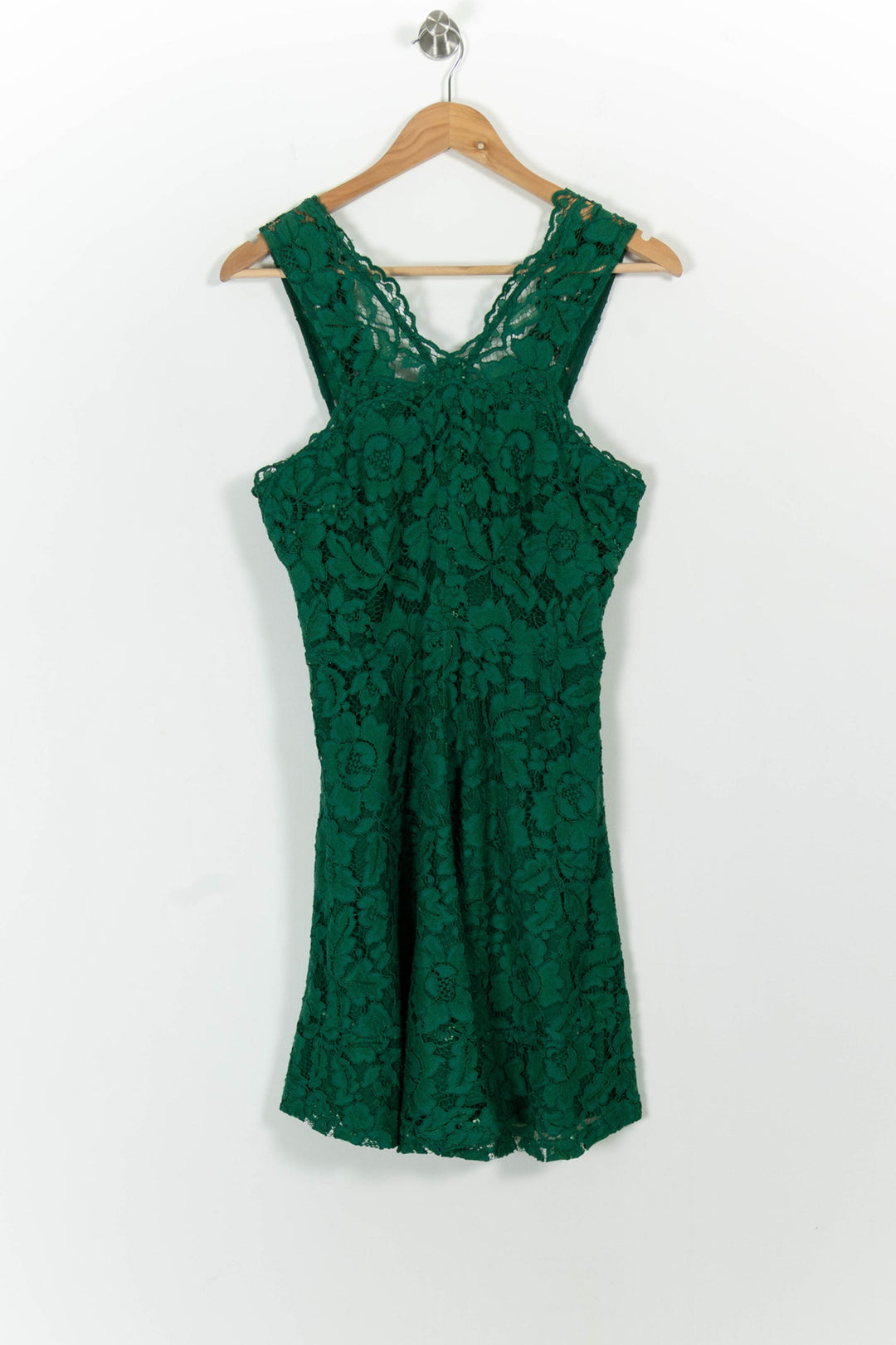 Robe en Dentelle Verte - Taille M/38 de la marque Sandro | PARAD45948 - Vendu par Paradigme - Image 2