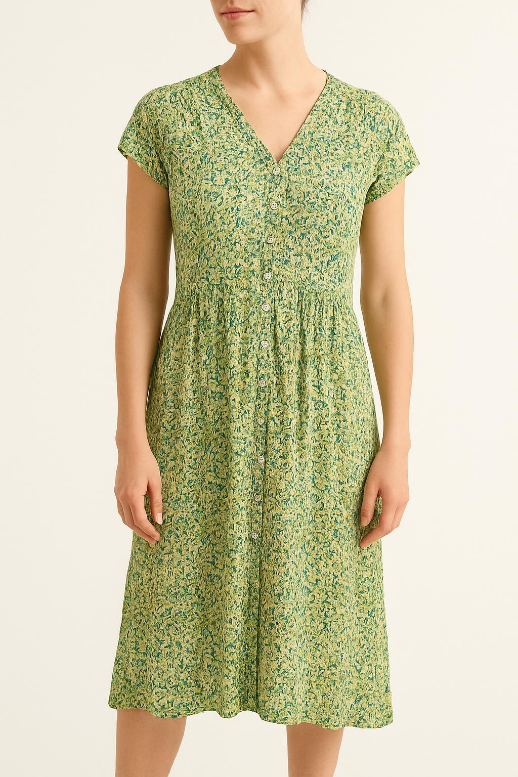 Robe Longue Verte et Jaune - Taille M/38 de la marque Comptoir des Cotonniers | PARAD45953 - Vendu par Paradigme - Image 1