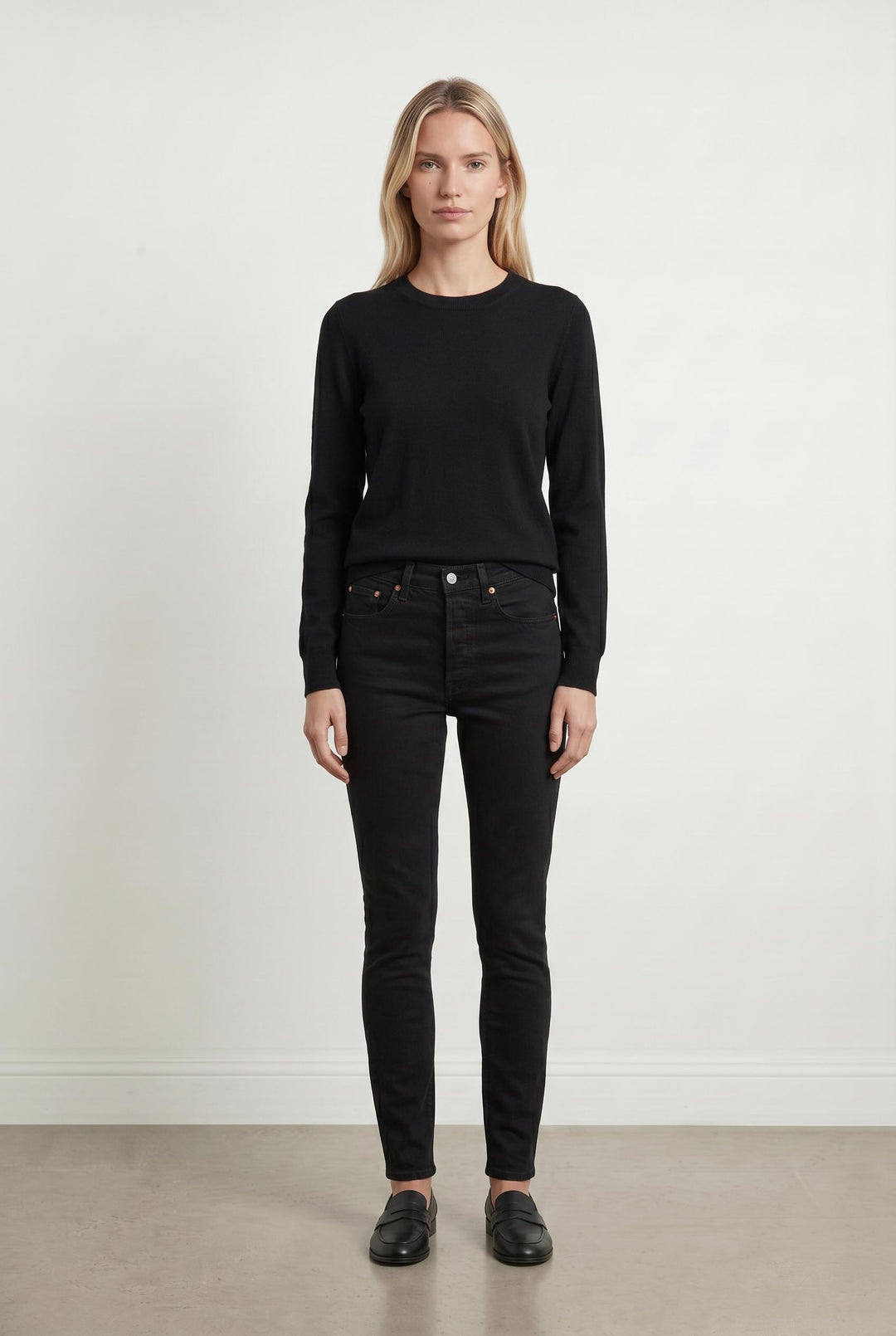 Jean Skinny Noir - Taille M/38 de la marque Levi's | PARAD46003 - Vendu par Paradigme - Image 1