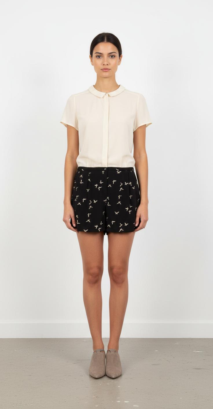 Combishort Écru et Noir - Taille M/38