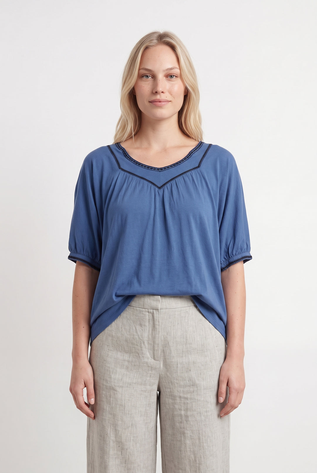 Blouse Bleue - Taille L/40 de la marque Maison 123 | PARAD46011 - Vendu par Paradigme - Image 1