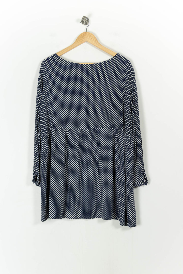 Robe Courte Bleue et Blanche - Taille M/38 de la marque American Vintage | PARAD46023 - Vendu par Paradigme - Image 4