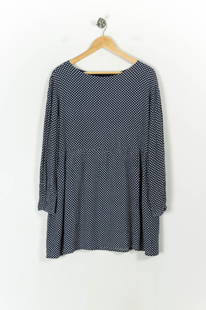 Robe Courte Bleue et Blanche - Taille M/38 de la marque American Vintage | PARAD46023 - Vendu par Paradigme - Image 2