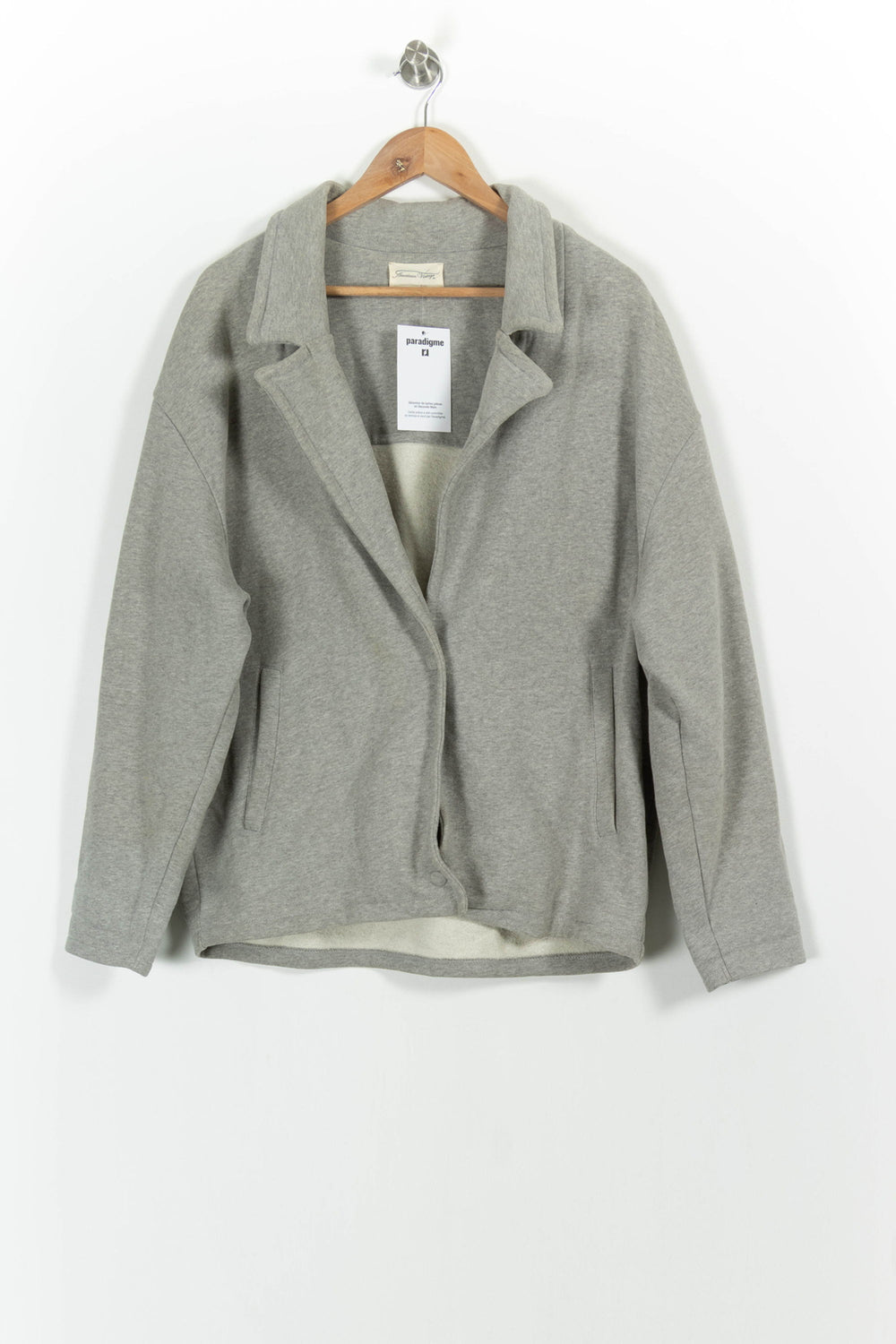 Veste Grise - Taille M/38 de la marque American Vintage | PARAD46025 - Vendu par Paradigme - Image 2