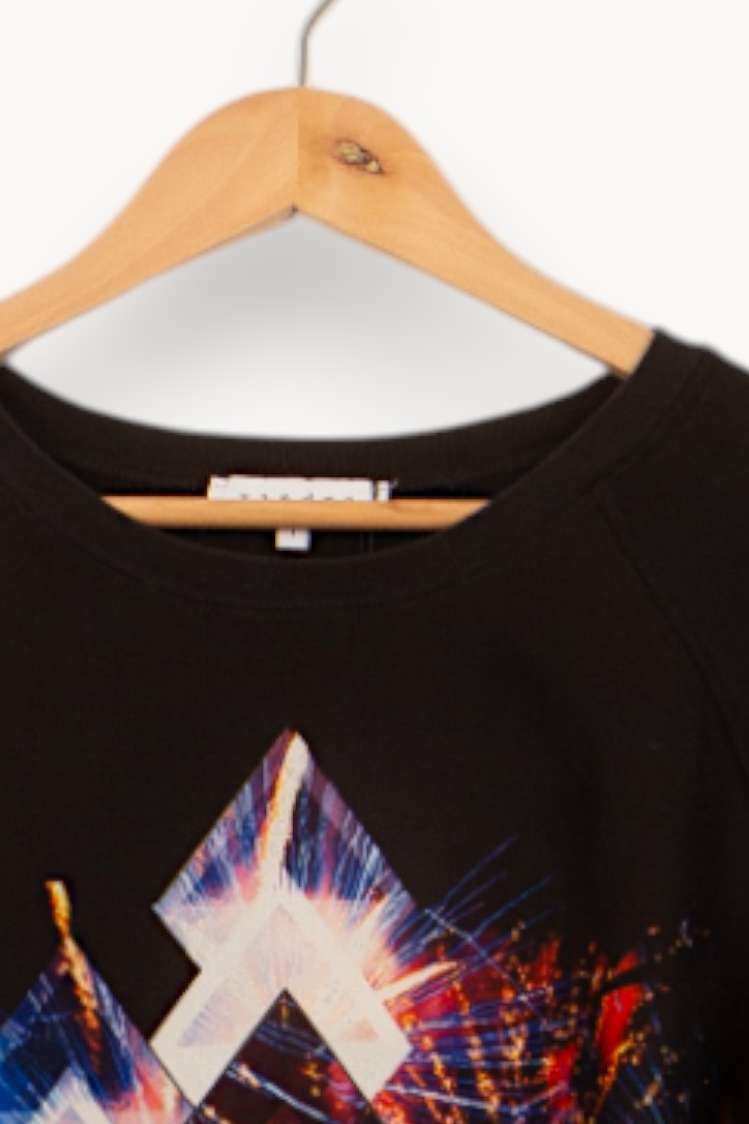 Sweatshirt Noir - Taille S/36 de la marque Sandro | PARAD46035 - Vendu par Paradigme - Image 3