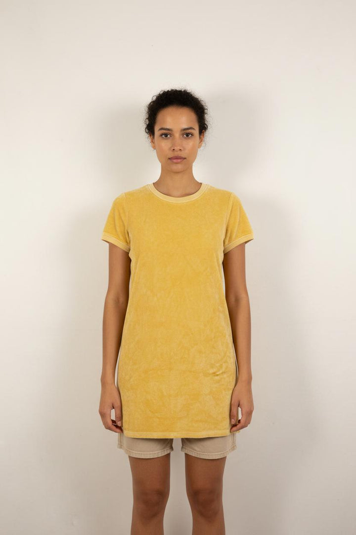 Robe T-shirt Jaune - Taille S/36
