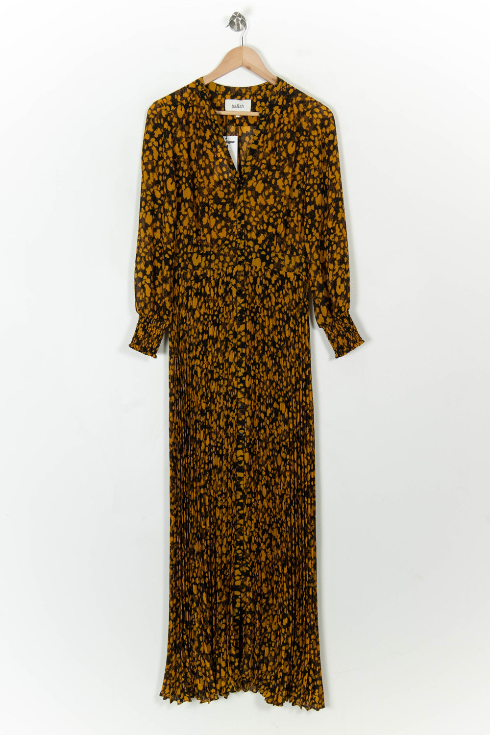 Robe longue noire et jaune - Taille S/36 de la marque ba&sh | PARAD46061 - Vendu par Paradigme - Image 2