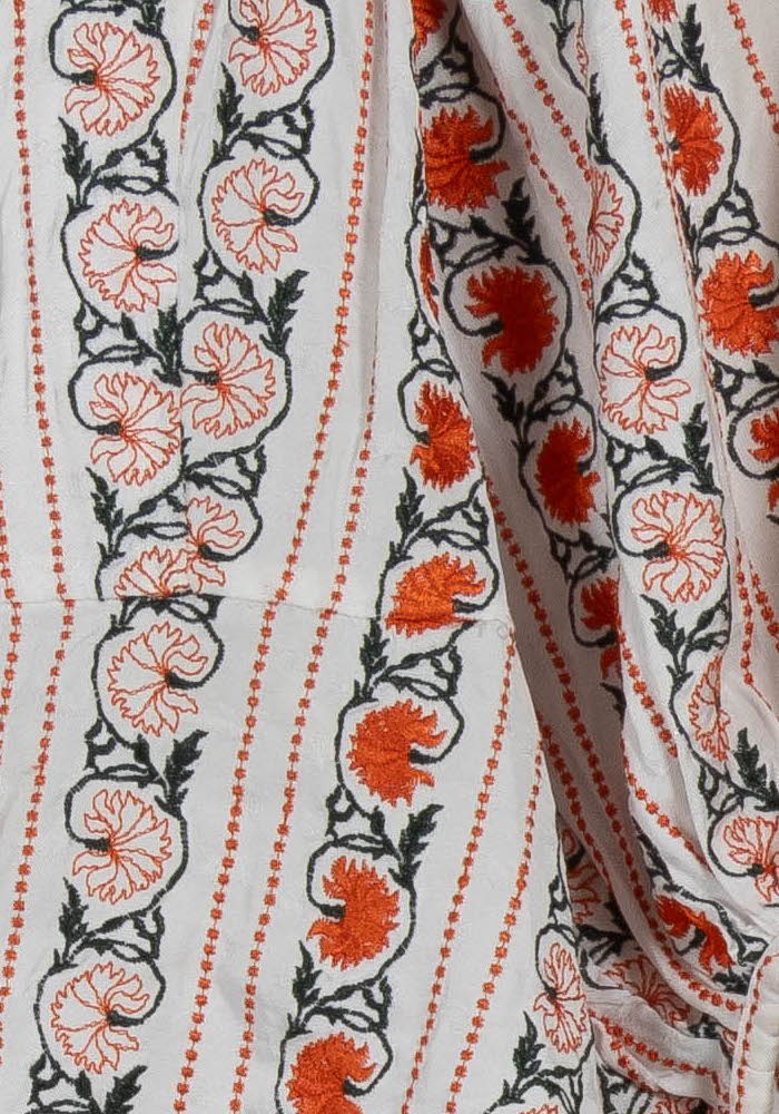 Blouse Blanche et Orange - Taille S/36 de la marque Sandro | PARAD46083 - Vendu par Paradigme - Image 3