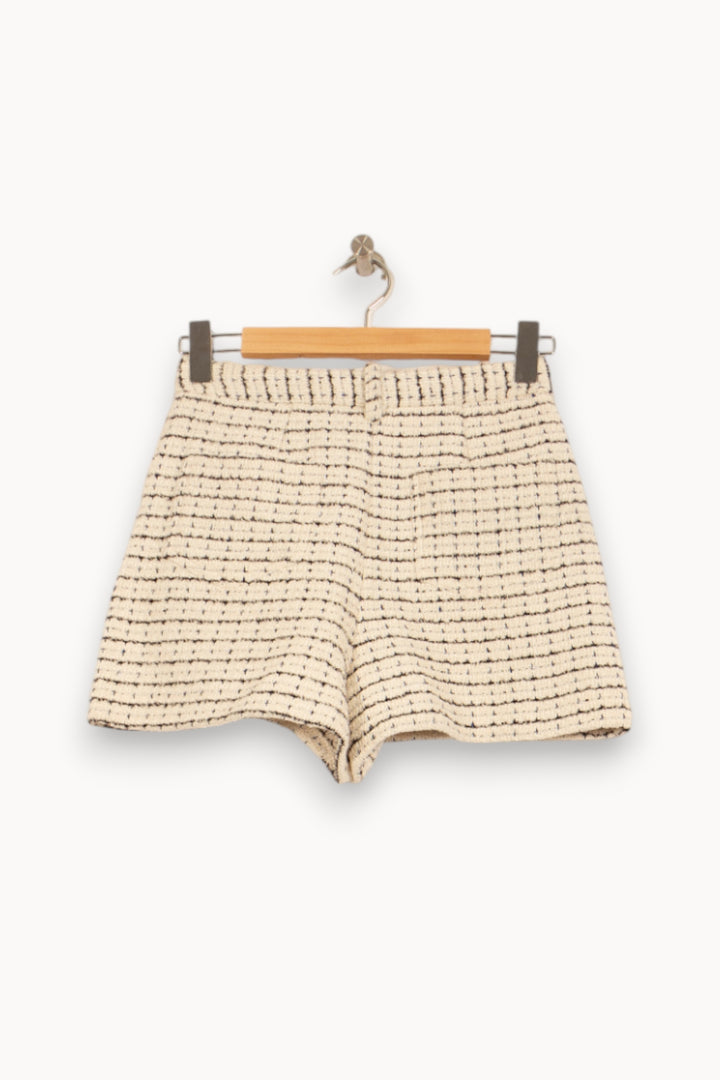 Short Écru et Noir - Taille S/36 de la marque Maje | PARAD46084 - Vendu par Paradigme - Image 4