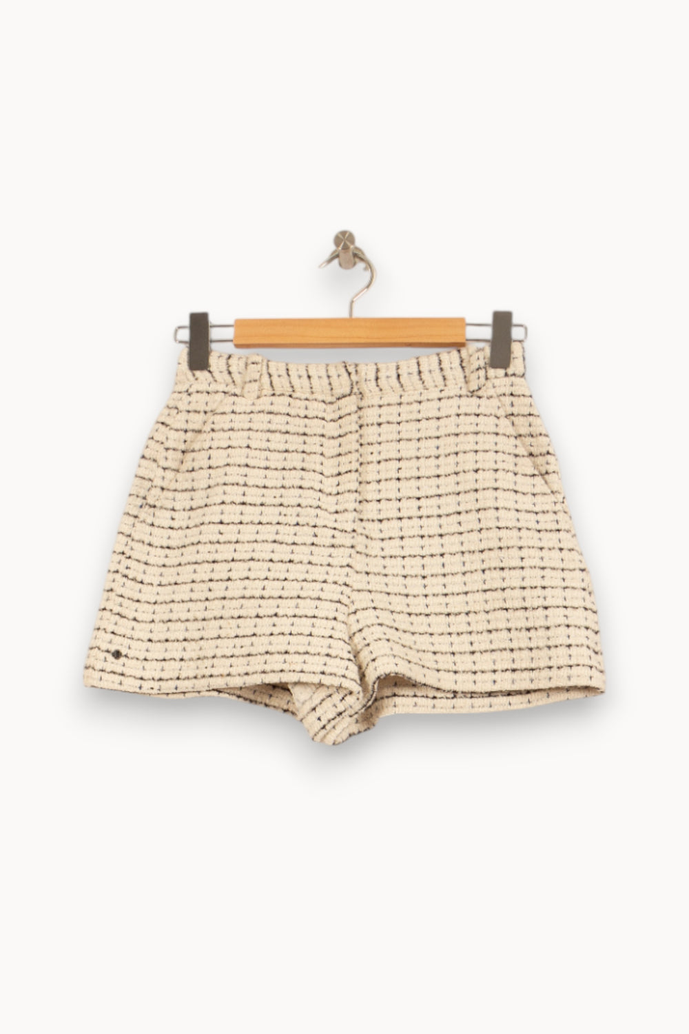 Short Écru et Noir - Taille S/36 de la marque Maje | PARAD46084 - Vendu par Paradigme - Image 2