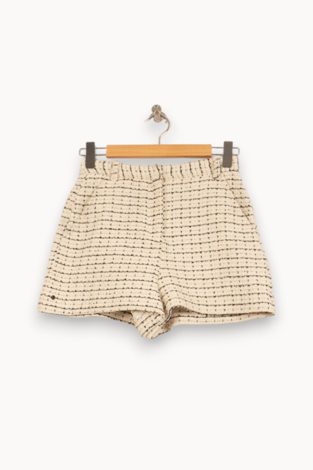 Short Écru et Noir - Taille S/36 de la marque Maje | PARAD46084 - Vendu par Paradigme - Image 2