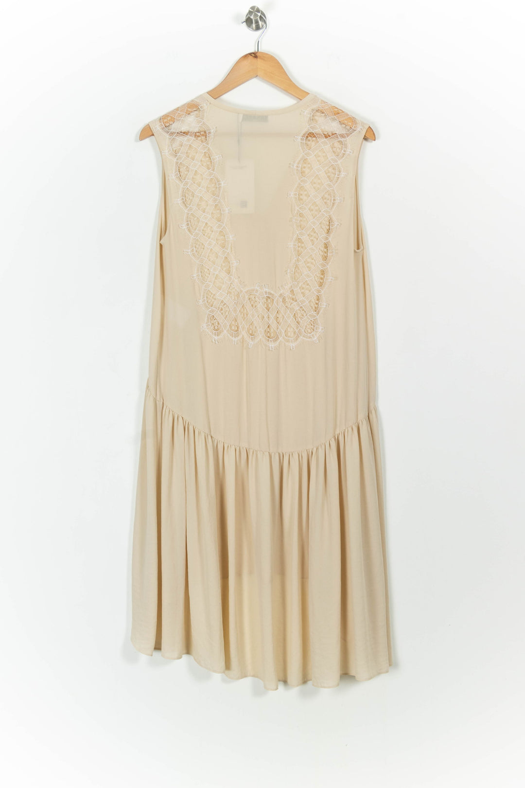 Robe Longue Beige - Taille M/38 de la marque Sandro | PARAD46103 - Vendu par Paradigme - Image 4