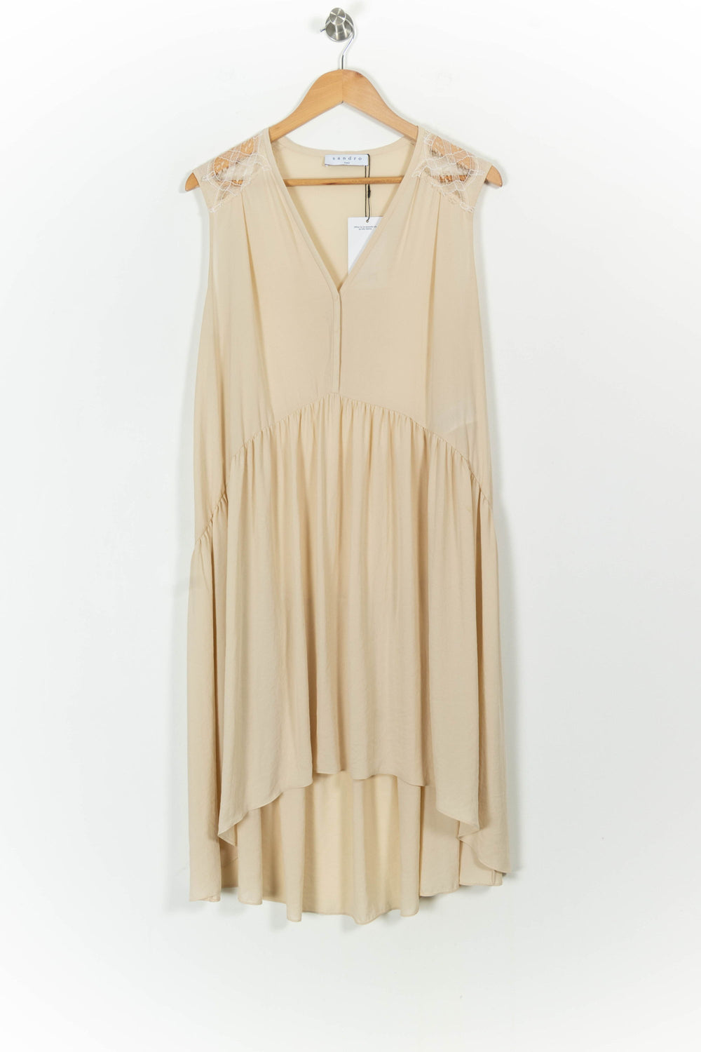 Robe Longue Beige - Taille M/38 de la marque Sandro | PARAD46103 - Vendu par Paradigme - Image 2