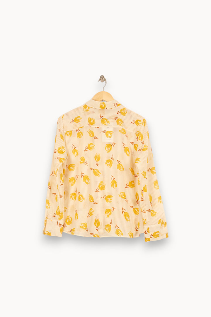 Chemise Jaune et Blanche - Taille XL/42 de la marque Comptoir des Cotonniers | PARAD46123 - Vendu par Paradigme - Image 4