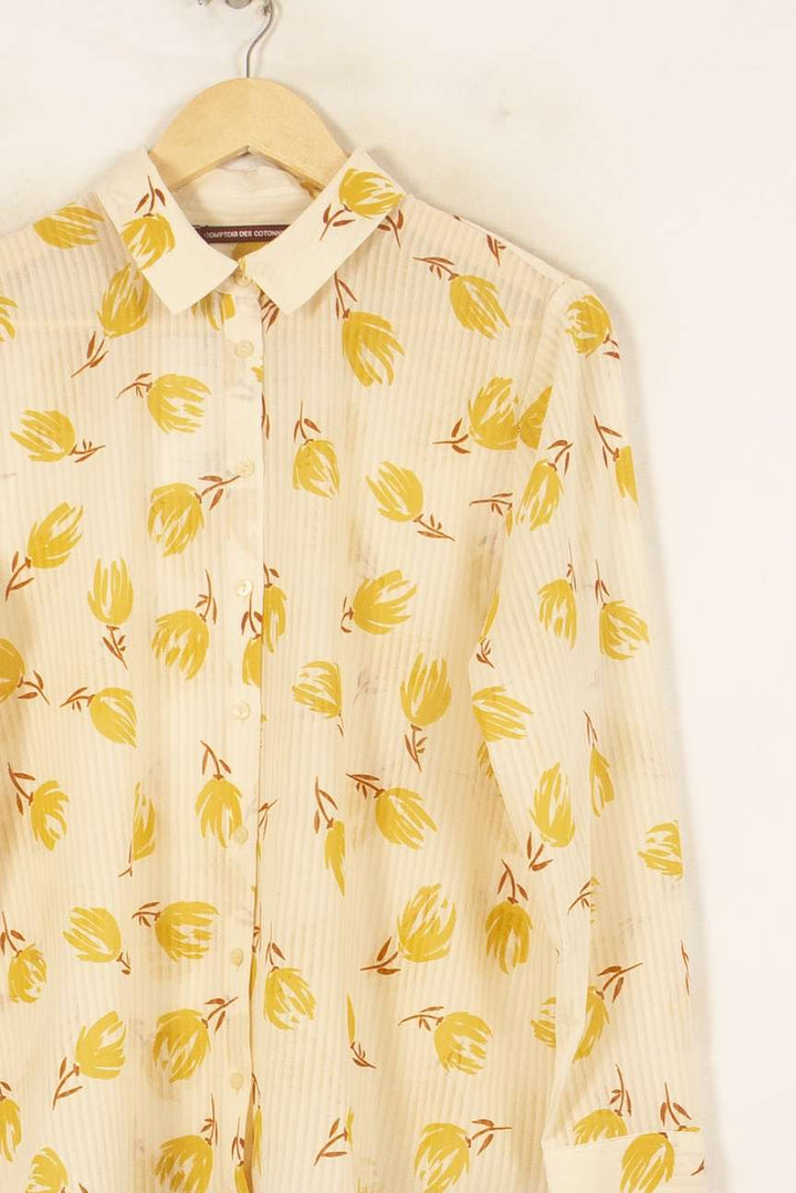 Chemise Jaune et Blanche - Taille XL/42 de la marque Comptoir des Cotonniers | PARAD46123 - Vendu par Paradigme - Image 3