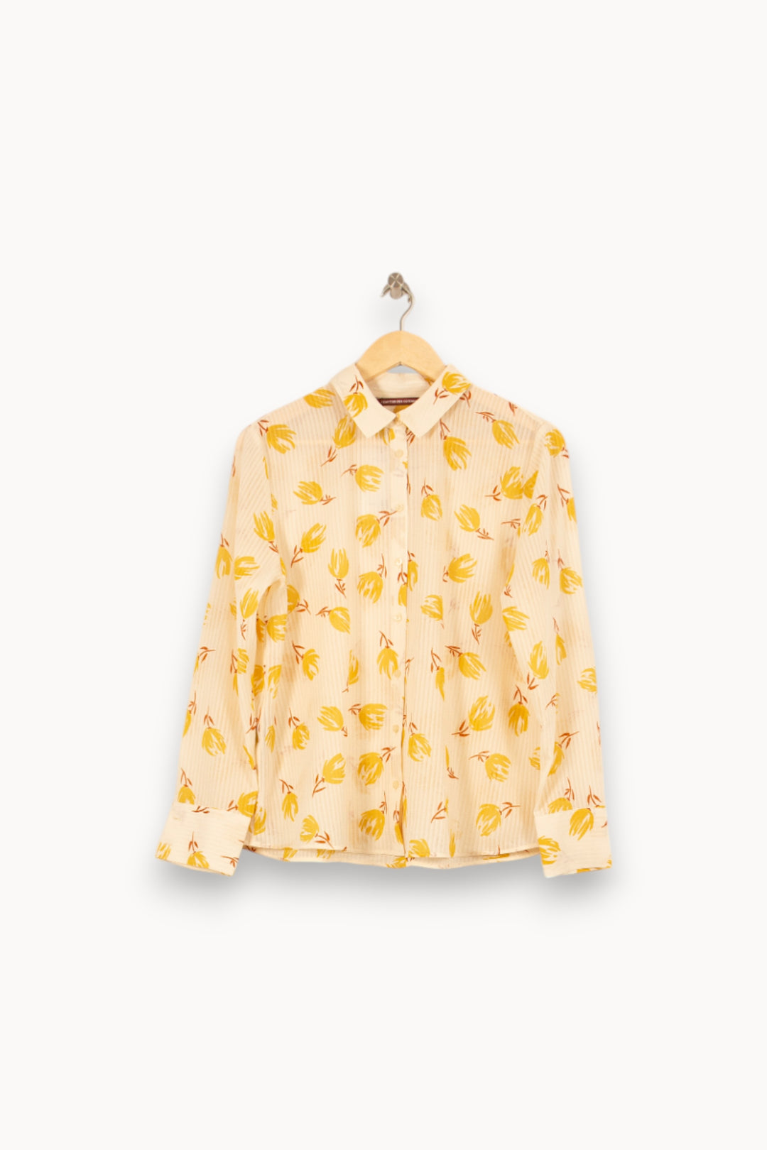Chemise Jaune et Blanche - Taille XL/42 de la marque Comptoir des Cotonniers | PARAD46123 - Vendu par Paradigme - Image 2
