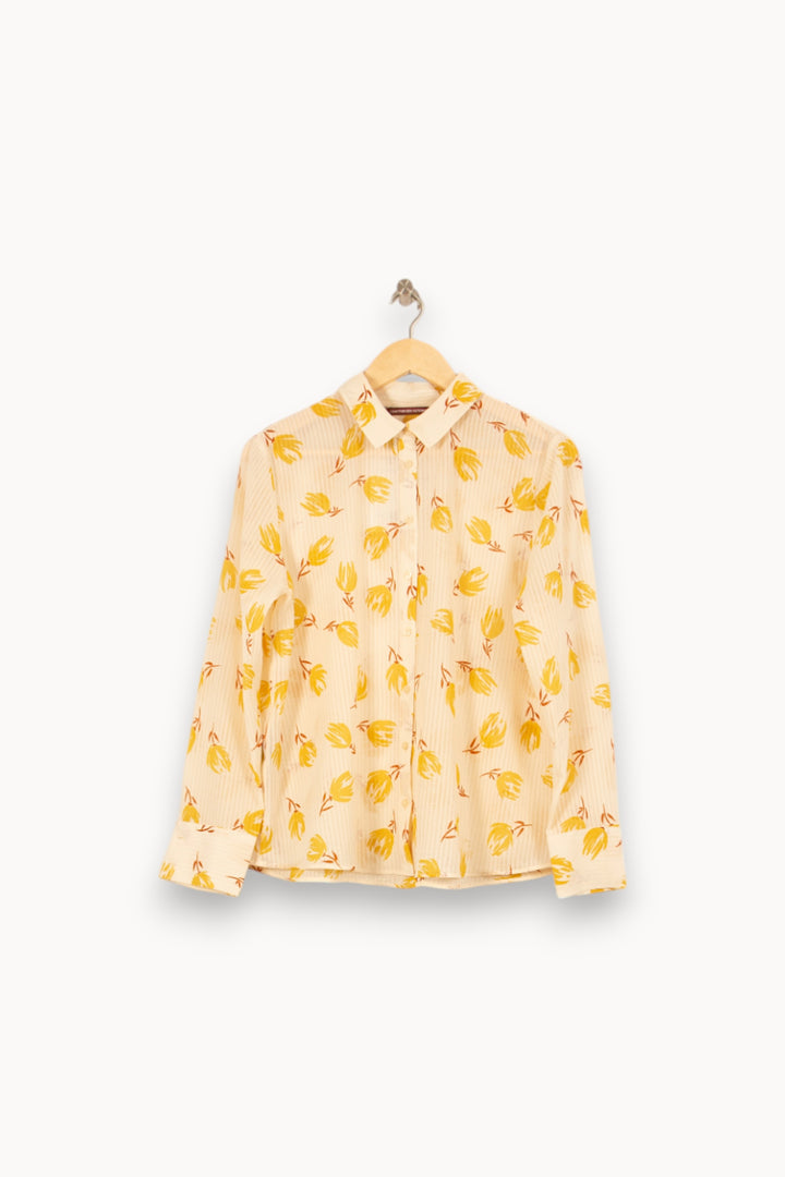 Chemise Jaune et Blanche - Taille XL/42 de la marque Comptoir des Cotonniers | PARAD46123 - Vendu par Paradigme - Image 2