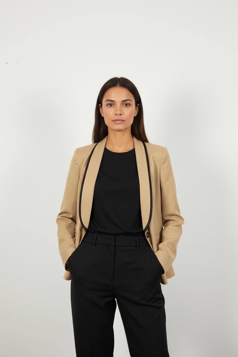 Blazer Beige et Noir - Taille L/40
