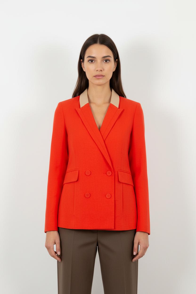 Blazer Rouge et Beige - Taille L/40