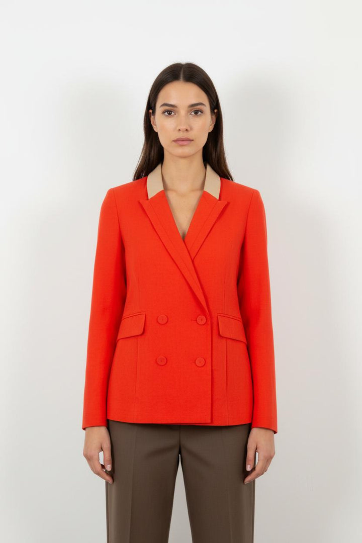 Blazer Rouge et Beige - Taille L/40