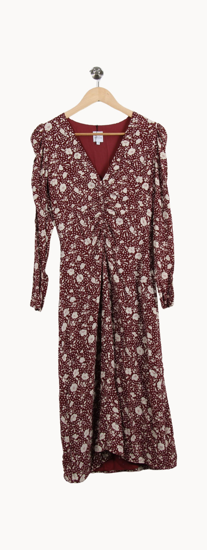 Robe Longue Bordeaux et Blanche - Taille S/36 de la marque Petite Mendigote | PARAD46131 - Vendu par Paradigme - Image 2