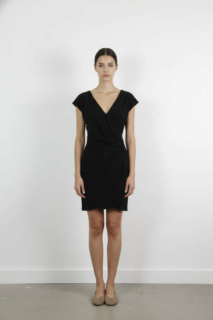 Robe Drapée Noire - Taille S/36