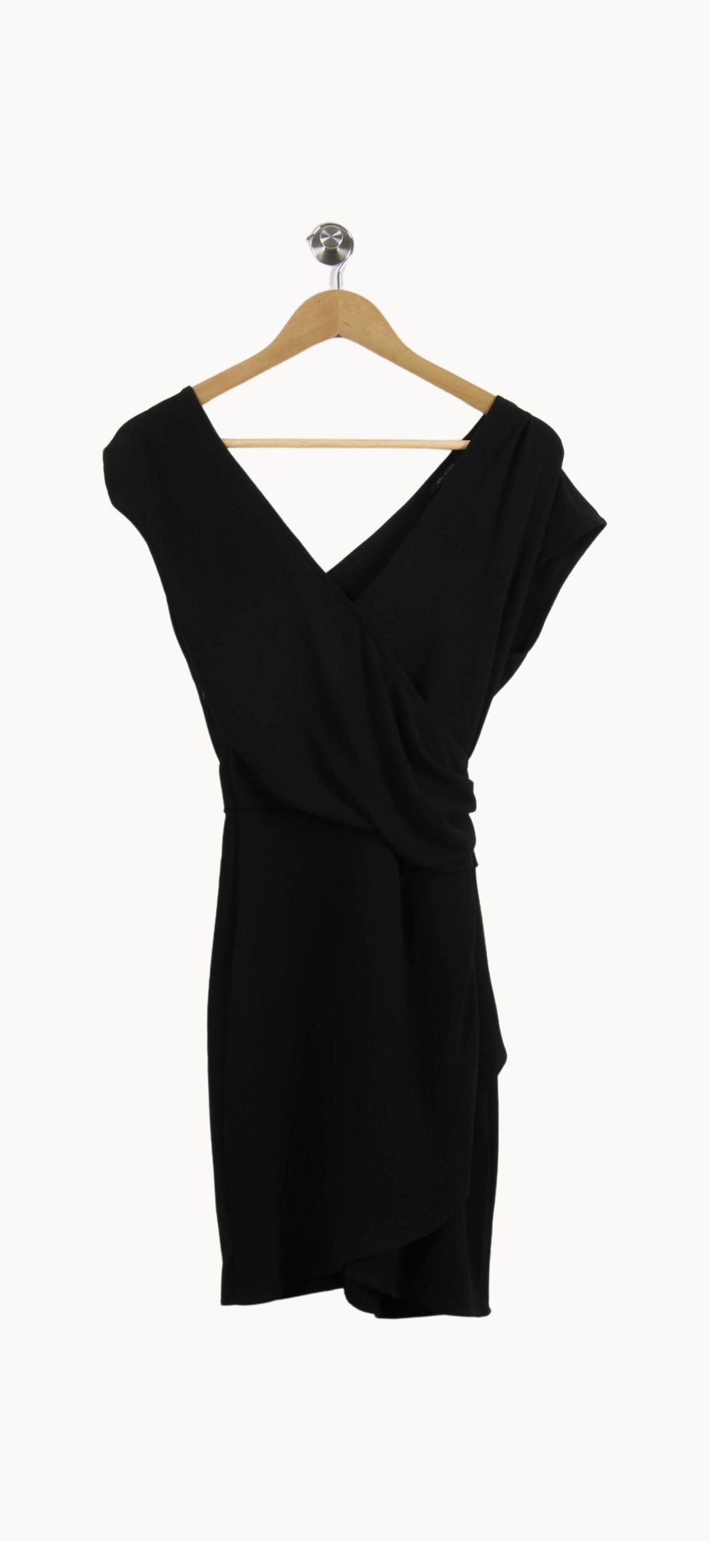 Robe Drapée Noire - Taille S/36 de la marque IKKS | PARAD46132 - Vendu par Paradigme - Image 2