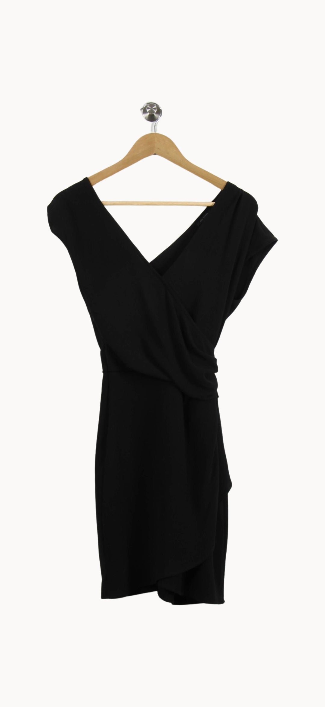 Robe Drapée Noire - Taille S/36 de la marque IKKS | PARAD46132 - Vendu par Paradigme - Image 2