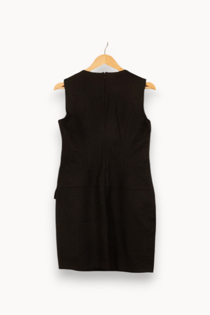 Robe Droite Noire - Taille L/40 de la marque Caroll | PARAD46137 - Vendu par Paradigme - Image 4