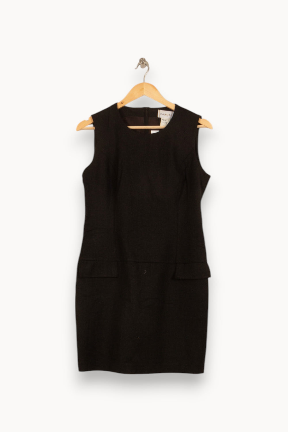 Robe Droite Noire - Taille L/40 de la marque Caroll | PARAD46137 - Vendu par Paradigme - Image 2