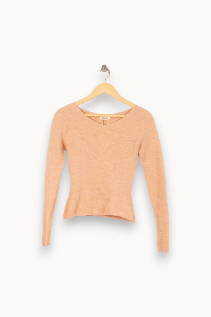 Pull Rose - Taille XS/34 de la marque American Vintage | PARAD46141 - Vendu par Paradigme - Image 2