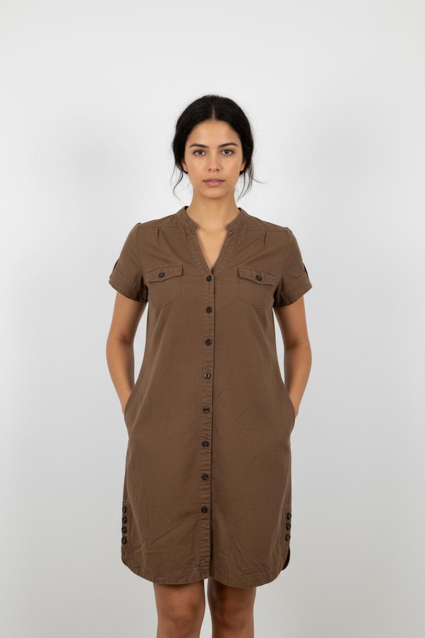 Robe Chemise Marron - Taille L/40