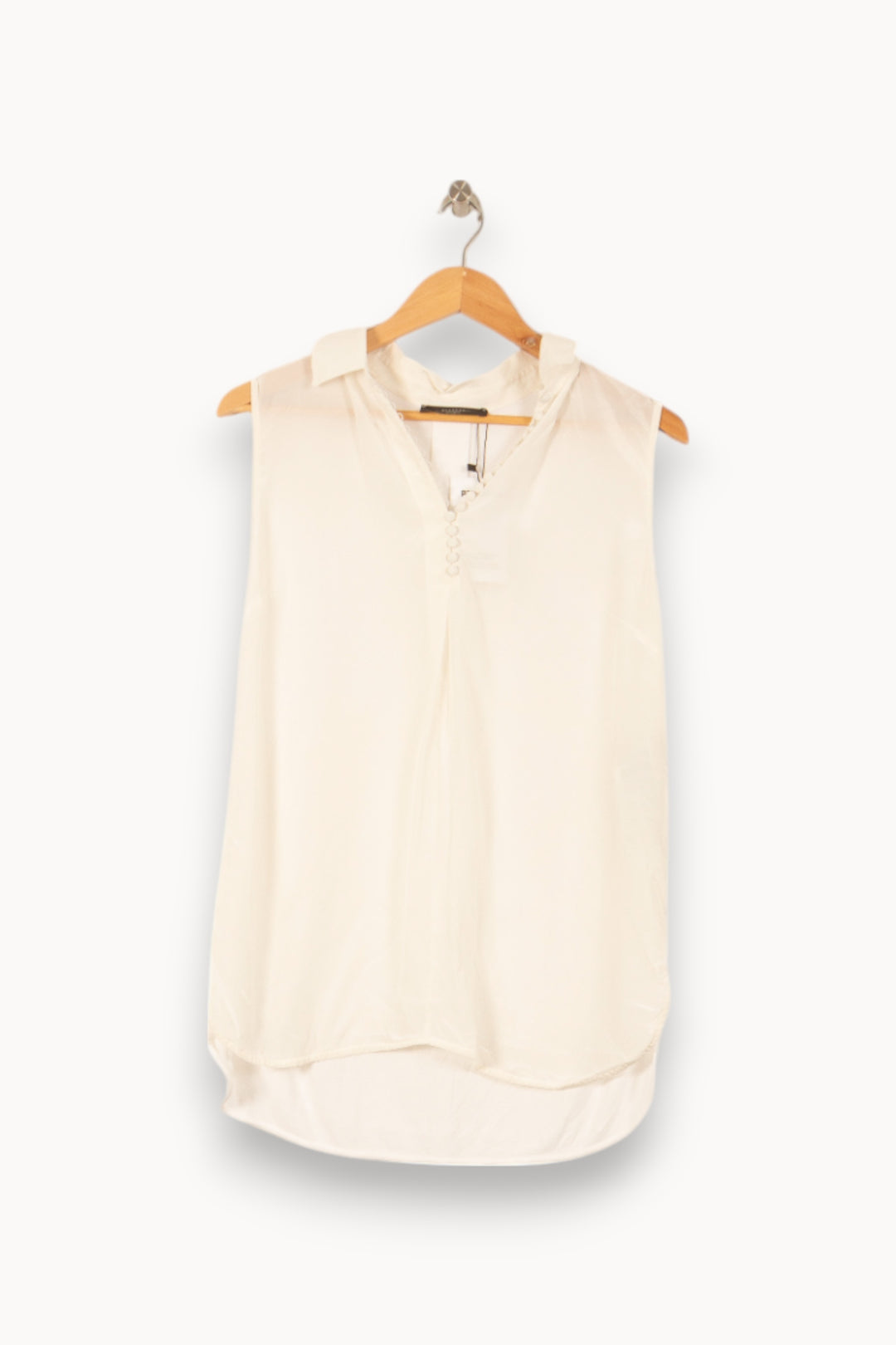 Blouse Sans Manches Blanche - Taille M/38 de la marque Weekend Max Mara | PARAD46145 - Vendu par Paradigme - Image 2