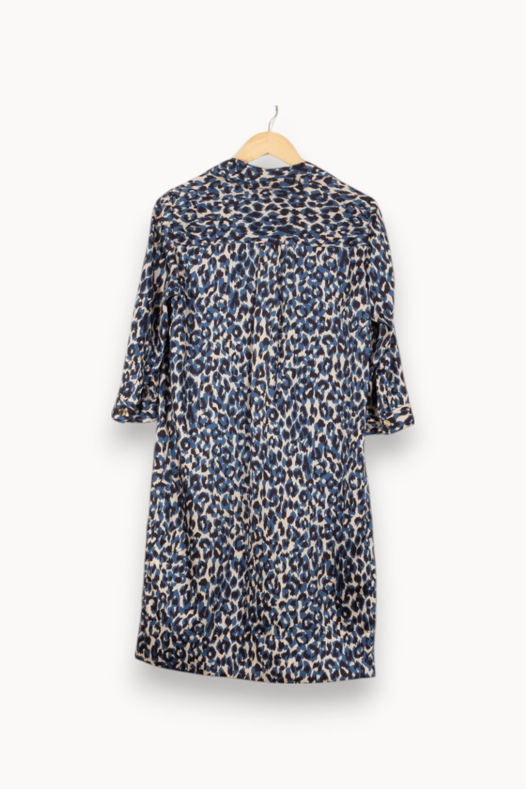 Robe Chemise Bleue et Blanche - Taille M/38 de la marque Gerard Darel | PARAD46148 - Vendu par Paradigme - Image 4