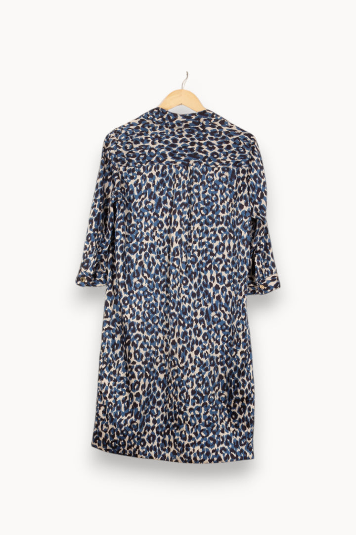 Robe Chemise Bleue et Blanche - Taille M/38 de la marque Gerard Darel | PARAD46148 - Vendu par Paradigme - Image 4