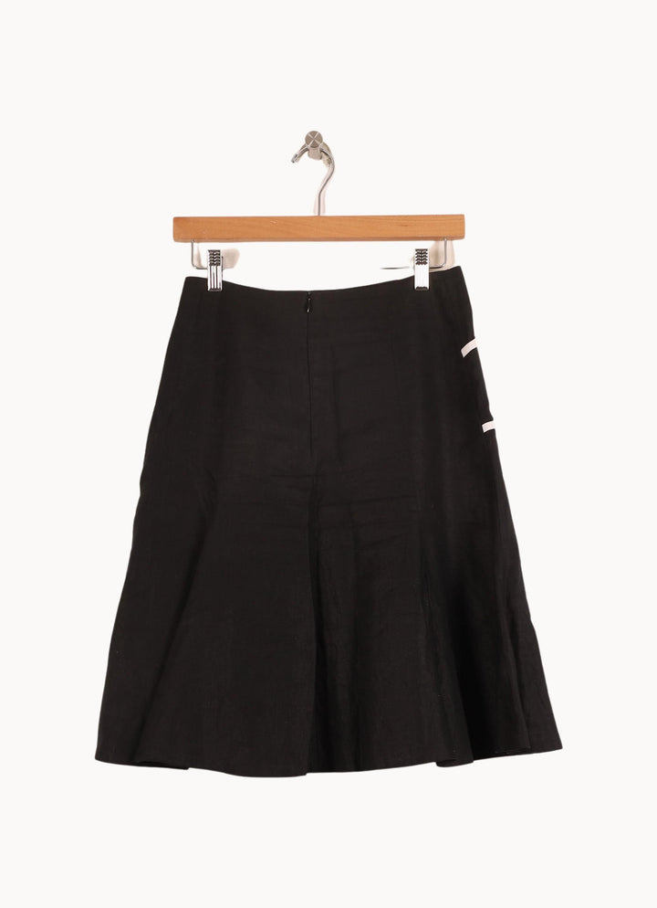 Jupe Midi Noire et Blanche - Taille S/36 de la marque Maison 123 | PARAD46149 - Vendu par Paradigme - Image 4