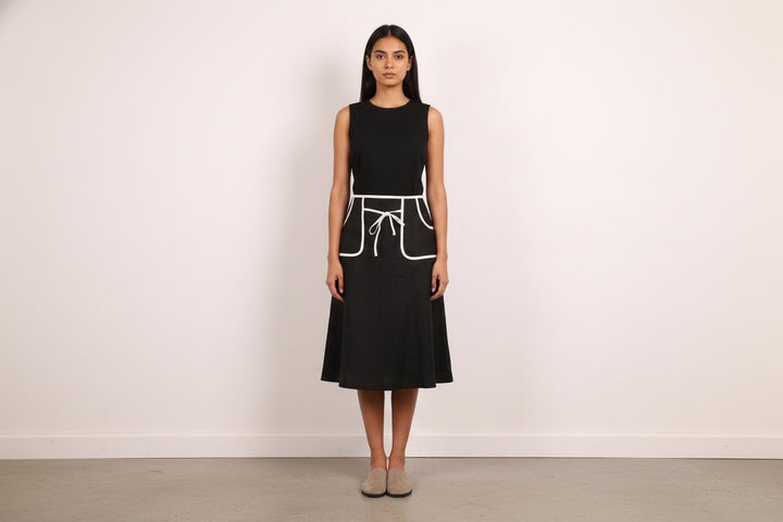 Jupe Midi Noire et Blanche - Taille S/36