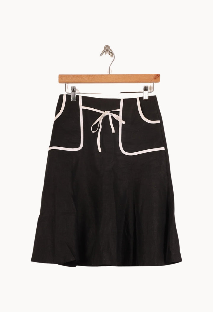 Jupe Midi Noire et Blanche - Taille S/36 de la marque Maison 123 | PARAD46149 - Vendu par Paradigme - Image 2