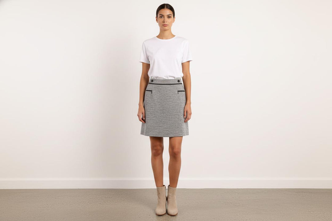 Jupe Courte Grise - Taille S/36