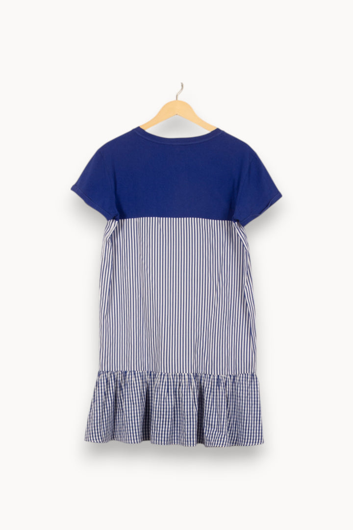 Robe Courte Bleu et Blanche - Taille L/40 de la marque Claudie Pierlot | PARAD46162 - Vendu par Paradigme - Image 4
