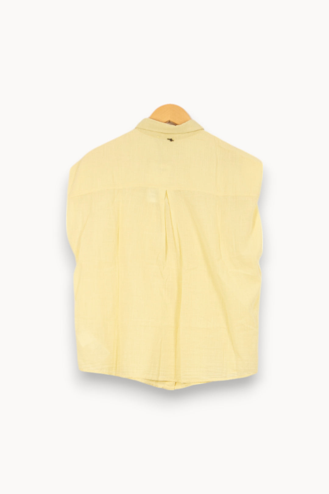 Chemise Sans Manches Jaune - Taille L/40 de la marque One Step | PARAD46163 - Vendu par Paradigme - Image 4