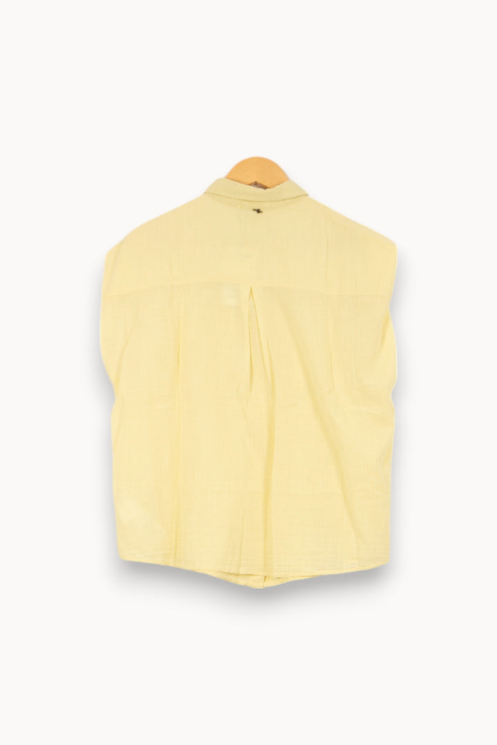 Chemise Sans Manches Jaune - Taille L/40 de la marque One Step | PARAD46163 - Vendu par Paradigme - Image 4
