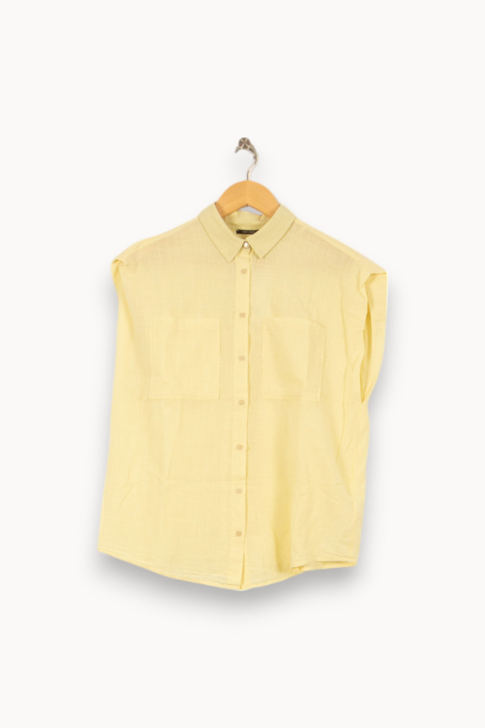 Chemise Sans Manches Jaune - Taille L/40 de la marque One Step | PARAD46163 - Vendu par Paradigme - Image 2