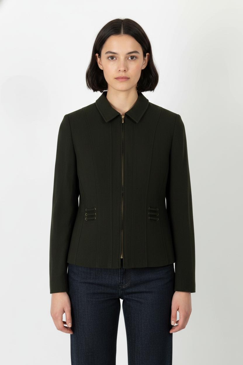 Veste Verte - Taille L/40 de la marque Gerard Darel | PARAD46181 - Vendu par Paradigme - Image 1