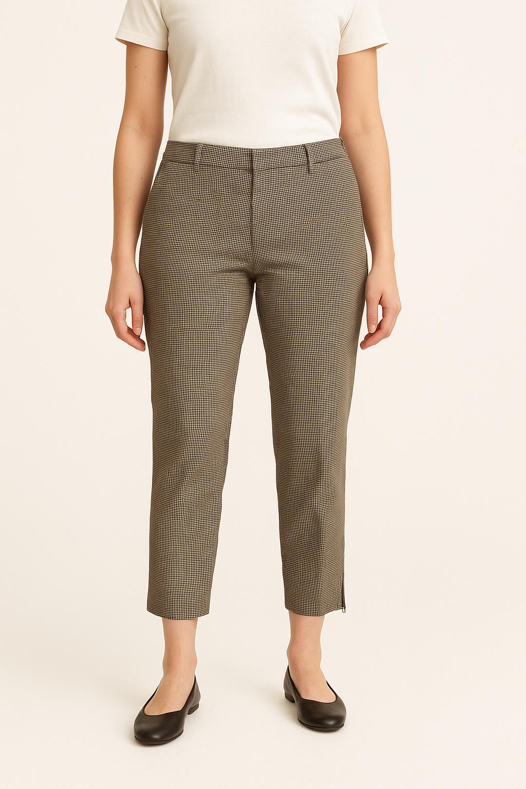 Pantalon Carreaux Beiges et Noirs - Taille L/40 de la marque Pablo | PARAD46182 - Vendu par Paradigme - Image 1
