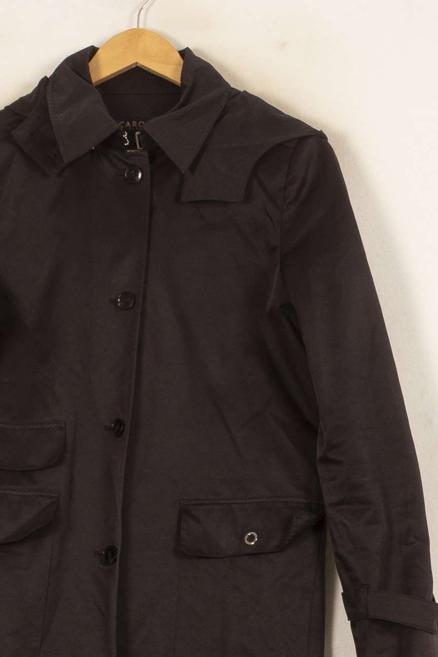 Trench Noir - Taille S/36 de la marque Caroll | PARAD46191 - Vendu par Paradigme - Image 3