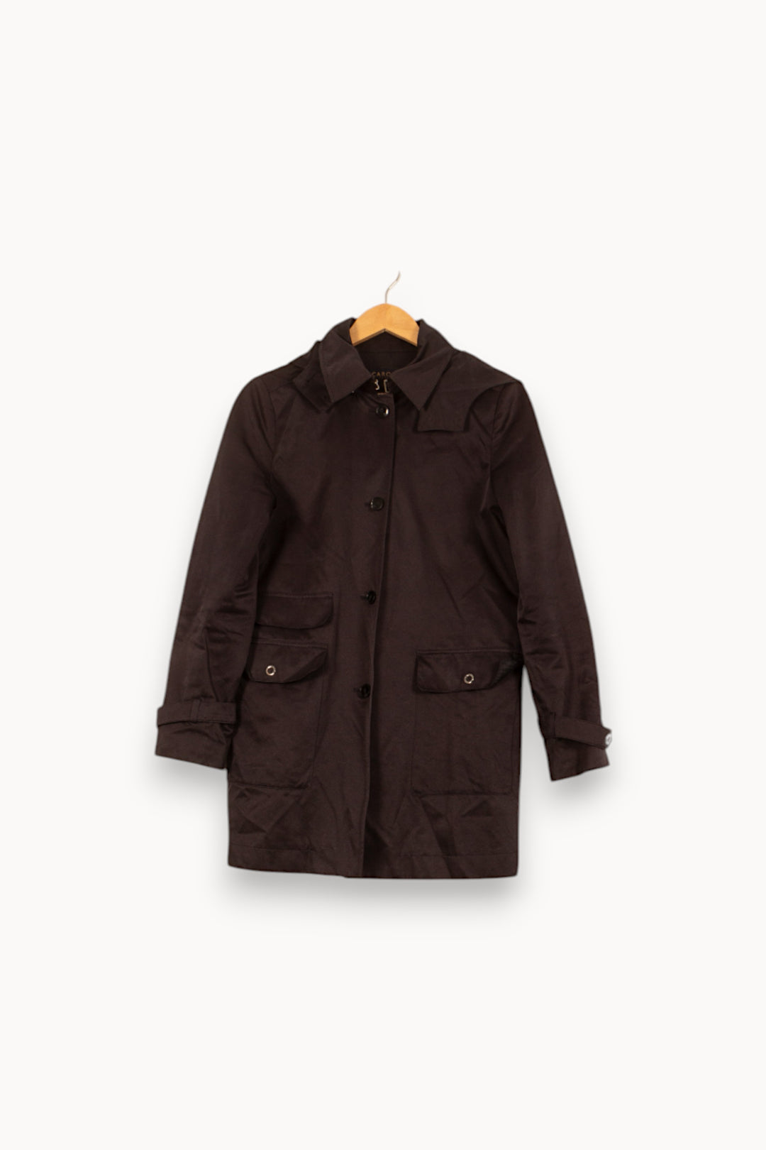 Trench Noir - Taille S/36 de la marque Caroll | PARAD46191 - Vendu par Paradigme - Image 2